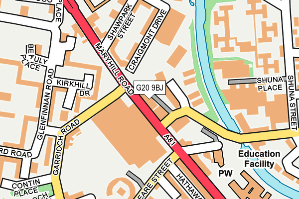 G20 9BJ map - OS OpenMap – Local (Ordnance Survey)