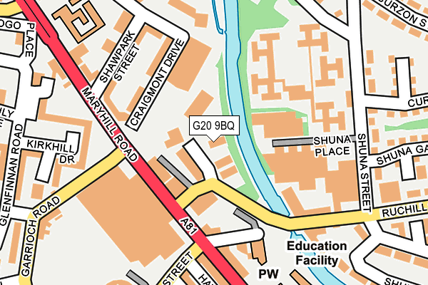 G20 9BQ map - OS OpenMap – Local (Ordnance Survey)