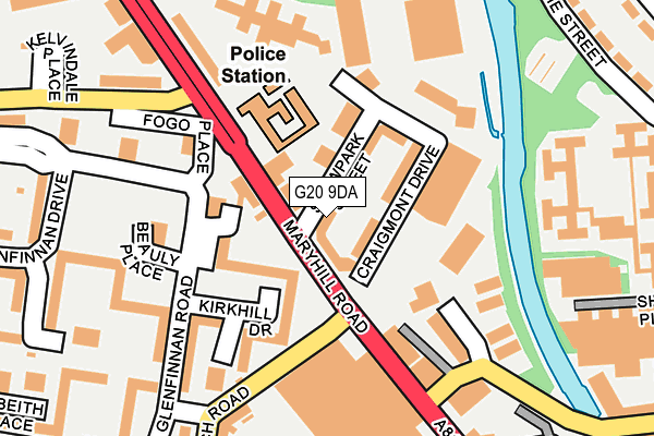 G20 9DA map - OS OpenMap – Local (Ordnance Survey)