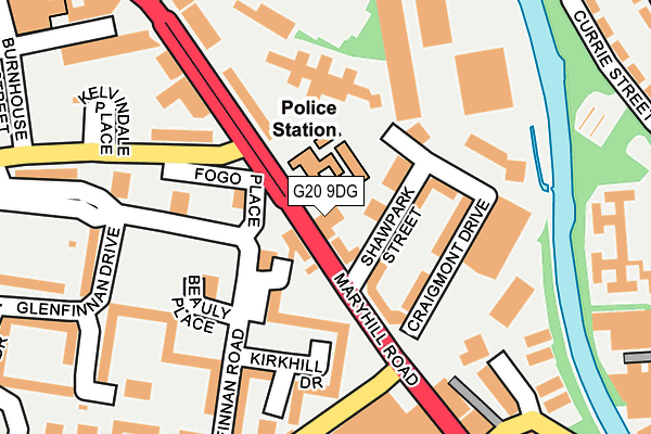 G20 9DG map - OS OpenMap – Local (Ordnance Survey)