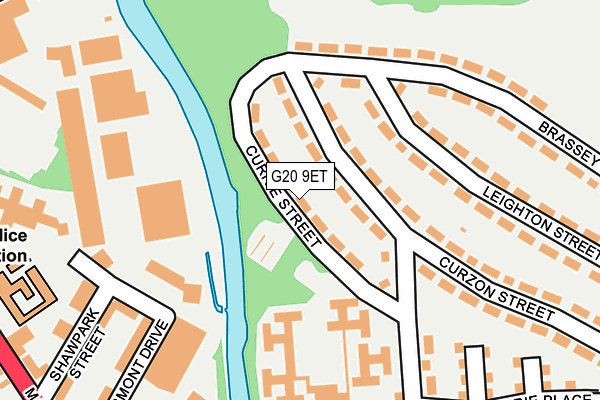 G20 9ET map - OS OpenMap – Local (Ordnance Survey)