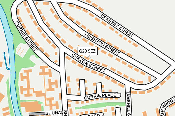 G20 9EZ map - OS OpenMap – Local (Ordnance Survey)