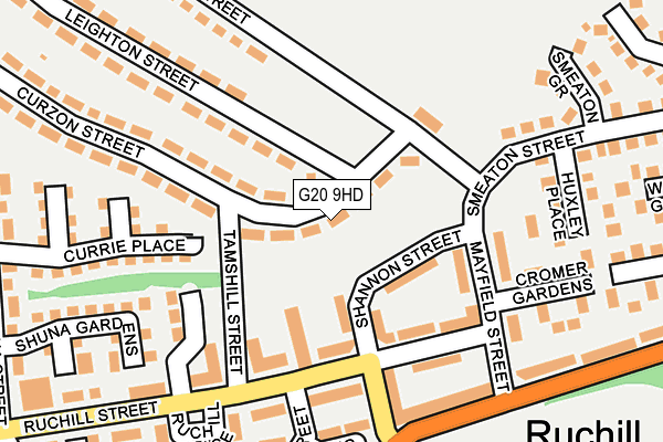 G20 9HD map - OS OpenMap – Local (Ordnance Survey)