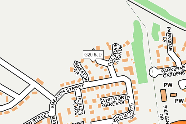 G20 9JD map - OS OpenMap – Local (Ordnance Survey)