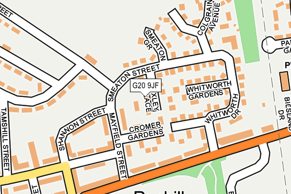 G20 9JF map - OS OpenMap – Local (Ordnance Survey)