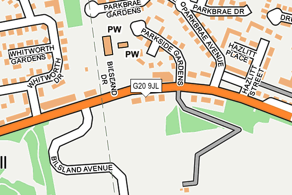 G20 9JL map - OS OpenMap – Local (Ordnance Survey)