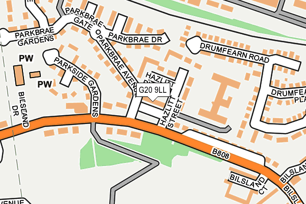 G20 9LL map - OS OpenMap – Local (Ordnance Survey)