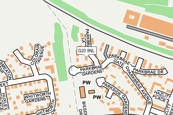 G20 9NL map - OS OpenMap – Local (Ordnance Survey)