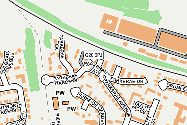 G20 9PJ map - OS OpenMap – Local (Ordnance Survey)