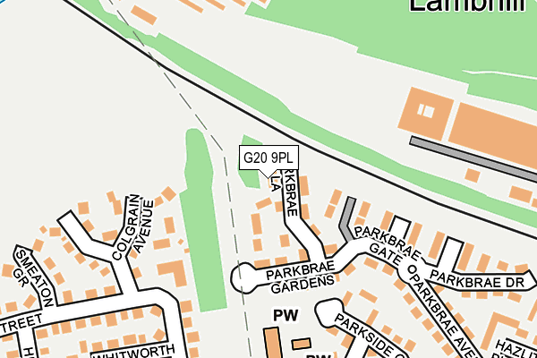 G20 9PL map - OS OpenMap – Local (Ordnance Survey)