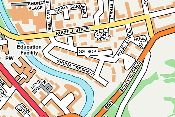 G20 9QP map - OS OpenMap – Local (Ordnance Survey)