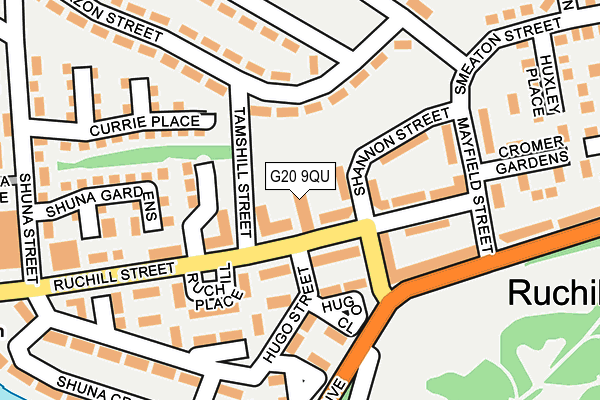 G20 9QU map - OS OpenMap – Local (Ordnance Survey)