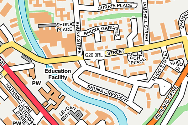 G20 9RL map - OS OpenMap – Local (Ordnance Survey)