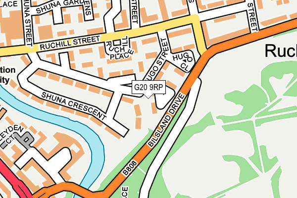 G20 9RP map - OS OpenMap – Local (Ordnance Survey)