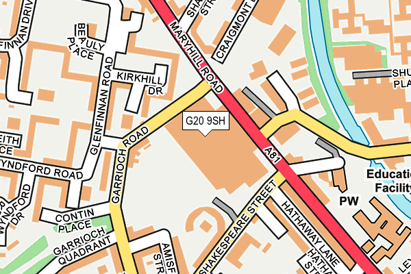 G20 9SH map - OS OpenMap – Local (Ordnance Survey)
