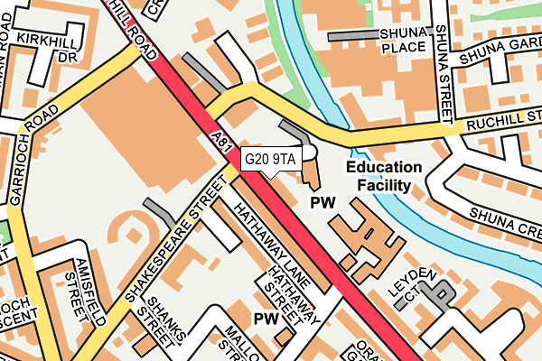 G20 9TA map - OS OpenMap – Local (Ordnance Survey)