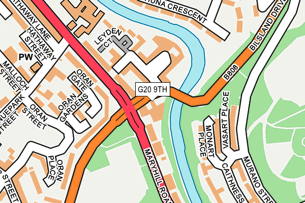 G20 9TH map - OS OpenMap – Local (Ordnance Survey)