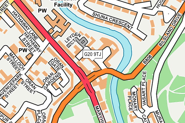 G20 9TJ map - OS OpenMap – Local (Ordnance Survey)