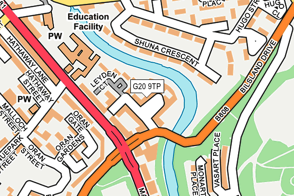 G20 9TP map - OS OpenMap – Local (Ordnance Survey)
