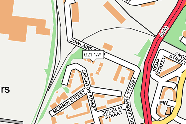 G21 1AY map - OS OpenMap – Local (Ordnance Survey)