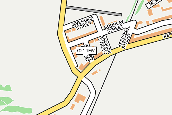 G21 1EW map - OS OpenMap – Local (Ordnance Survey)