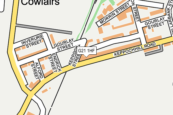 G21 1HF map - OS OpenMap – Local (Ordnance Survey)