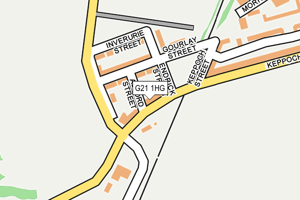 G21 1HG map - OS OpenMap – Local (Ordnance Survey)