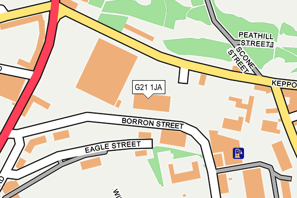 G21 1JA map - OS OpenMap – Local (Ordnance Survey)