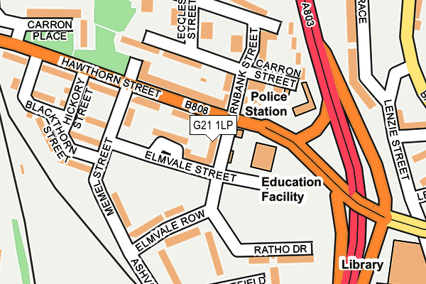 G21 1LP map - OS OpenMap – Local (Ordnance Survey)
