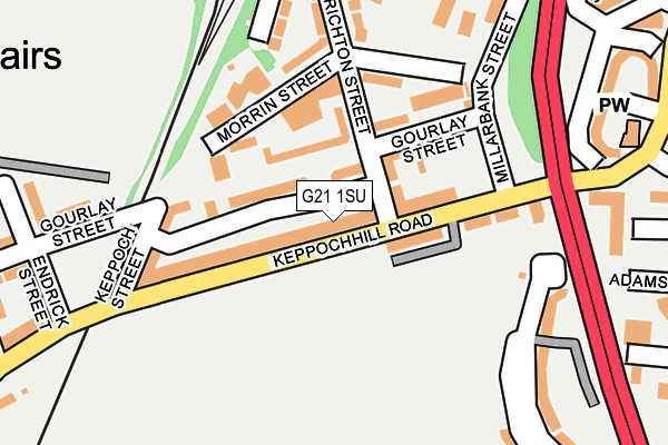 G21 1SU map - OS OpenMap – Local (Ordnance Survey)