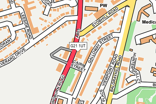 G21 1UT map - OS OpenMap – Local (Ordnance Survey)