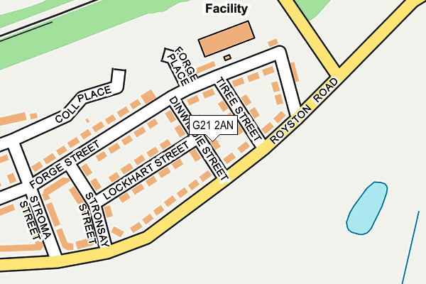G21 2AN map - OS OpenMap – Local (Ordnance Survey)