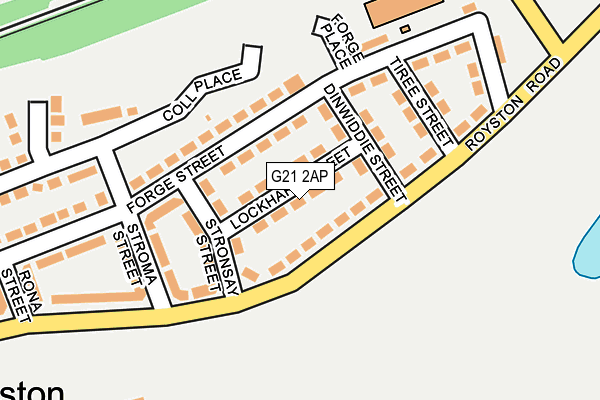 G21 2AP map - OS OpenMap – Local (Ordnance Survey)