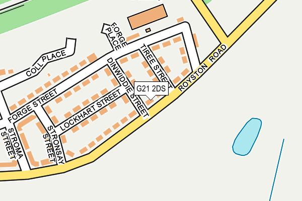 G21 2DS map - OS OpenMap – Local (Ordnance Survey)