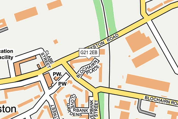 G21 2EB map - OS OpenMap – Local (Ordnance Survey)