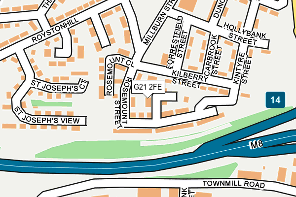 G21 2FE map - OS OpenMap – Local (Ordnance Survey)