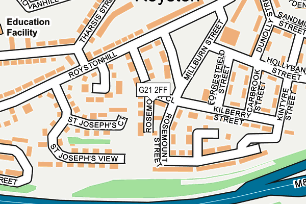 G21 2FF map - OS OpenMap – Local (Ordnance Survey)
