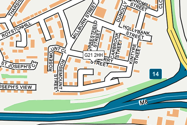 G21 2HH map - OS OpenMap – Local (Ordnance Survey)