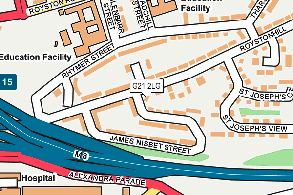 G21 2LG map - OS OpenMap – Local (Ordnance Survey)