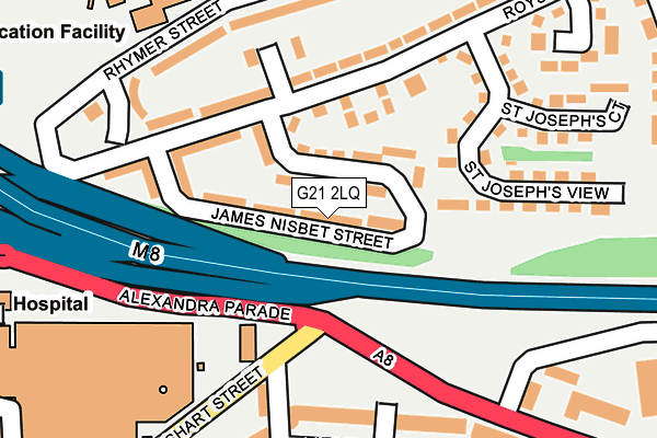 G21 2LQ map - OS OpenMap – Local (Ordnance Survey)