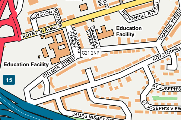 G21 2NP map - OS OpenMap – Local (Ordnance Survey)