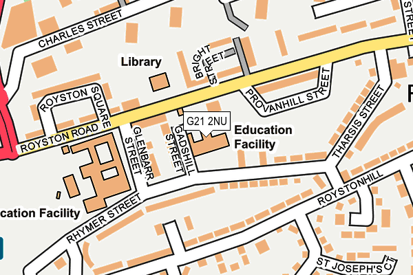 G21 2NU map - OS OpenMap – Local (Ordnance Survey)