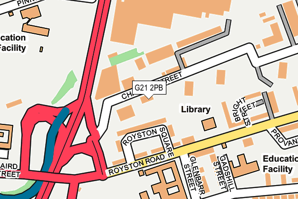 G21 2PB map - OS OpenMap – Local (Ordnance Survey)