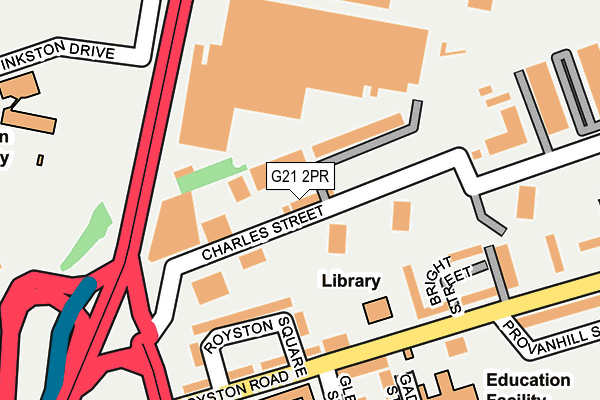 G21 2PR map - OS OpenMap – Local (Ordnance Survey)