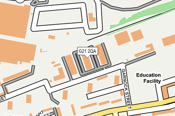 G21 2QA map - OS OpenMap – Local (Ordnance Survey)