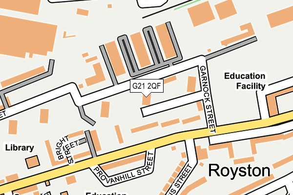 G21 2QF map - OS OpenMap – Local (Ordnance Survey)