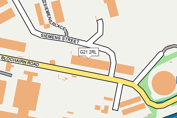 G21 2RL map - OS OpenMap – Local (Ordnance Survey)