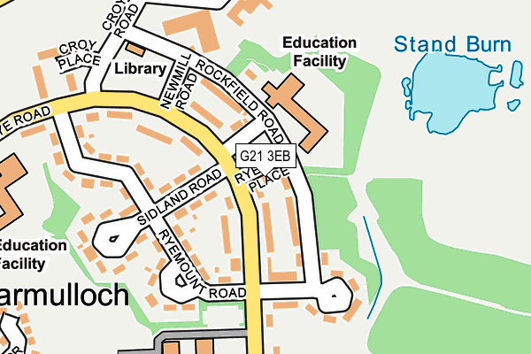 G21 3EB map - OS OpenMap – Local (Ordnance Survey)