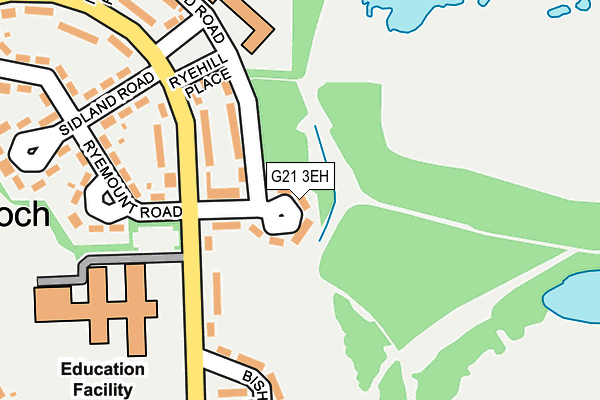 G21 3EH map - OS OpenMap – Local (Ordnance Survey)