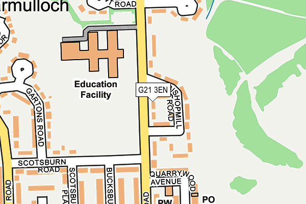 G21 3EN map - OS OpenMap – Local (Ordnance Survey)